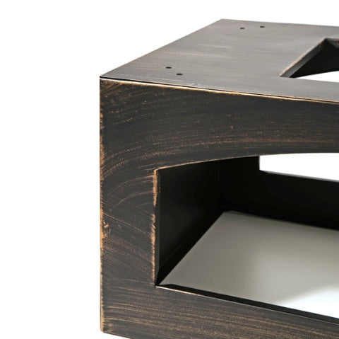 37" Rectangular Metal Outdoor Wood Burning Fireplace