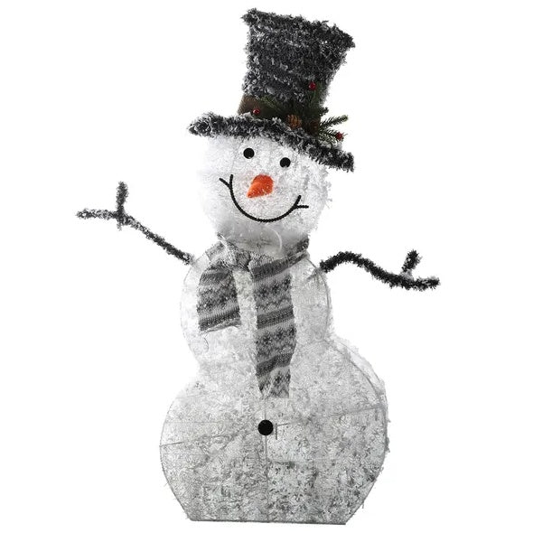 LED Lighted Christmas Snowman Decoration 32" Outdoor Indoor with Warm Lights
