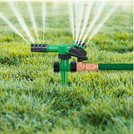 360° Rotating Lawn Sprinkler – Adjustable Garden Irrigation System