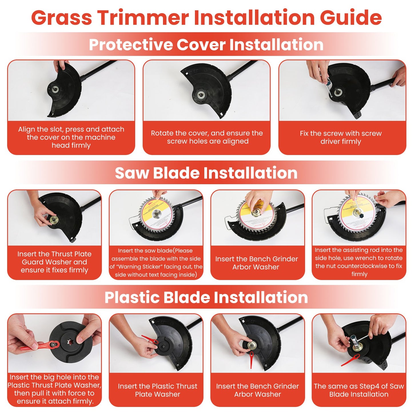 3-in-1 Cordless Pole Saw Chainsaw and Grass Trimmer Kit