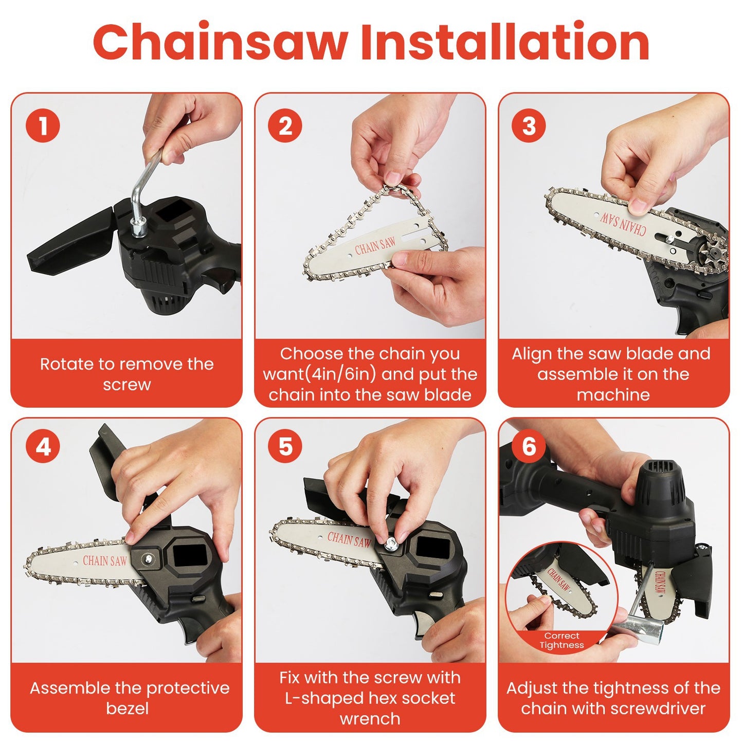 3-in-1 Cordless Pole Saw Chainsaw and Grass Trimmer Kit
