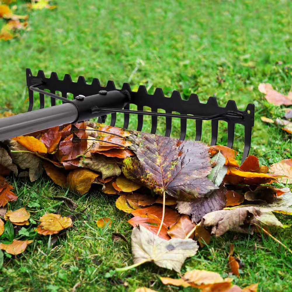 63 In. Steel Handle 17-Tine Bow Rake