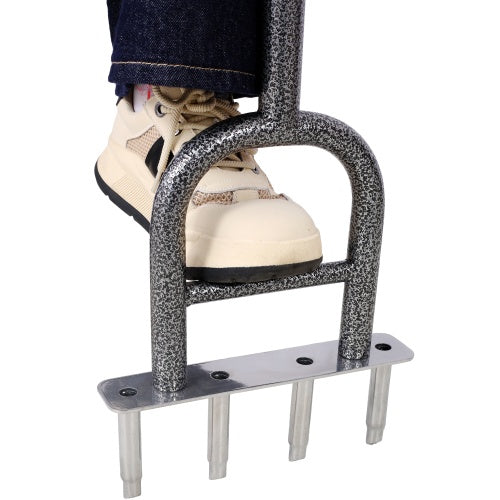 Lawn Core Aerator Tool - 4 Prong Manual Plug Aerator with 12" Weeder Hand Tool