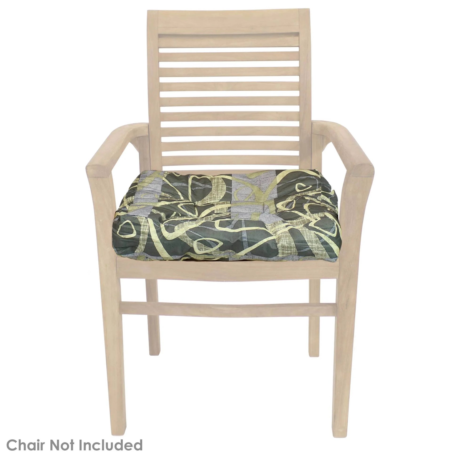 20" X 20" Modern Jazz Square Seat Cushion Set, 2 Count
