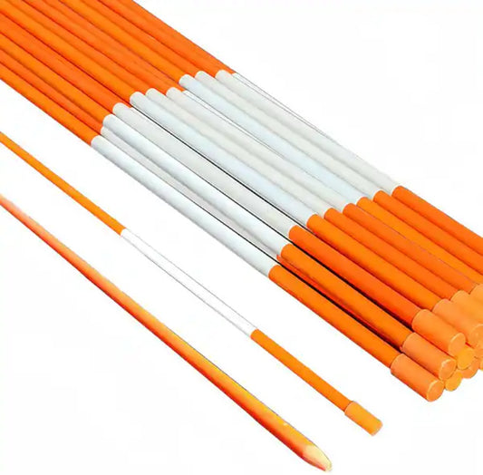 Reflective Snow Marker Stakes - 50 Pack, 36" Orange Driveway Markers