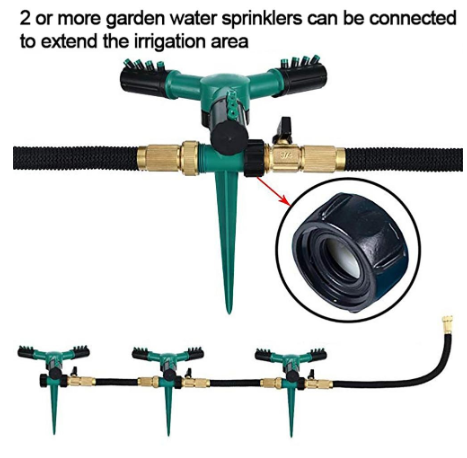 360° Rotating Lawn Sprinkler – Adjustable Garden Irrigation System