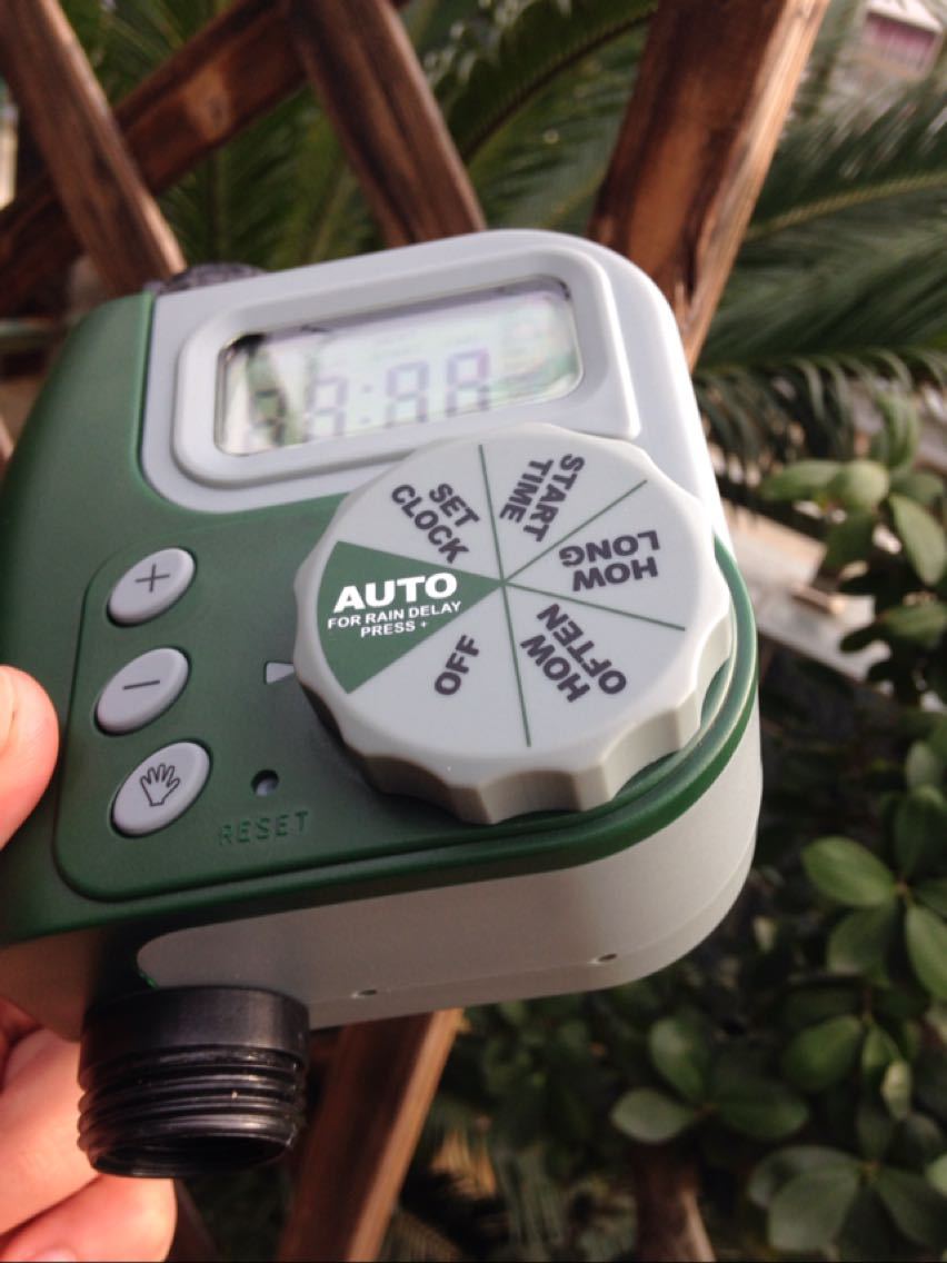 Automatic Garden Irrigation Timer with LCD Display - Programmable Water