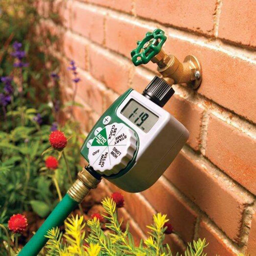 Automatic Garden Irrigation Timer with LCD Display - Programmable Water