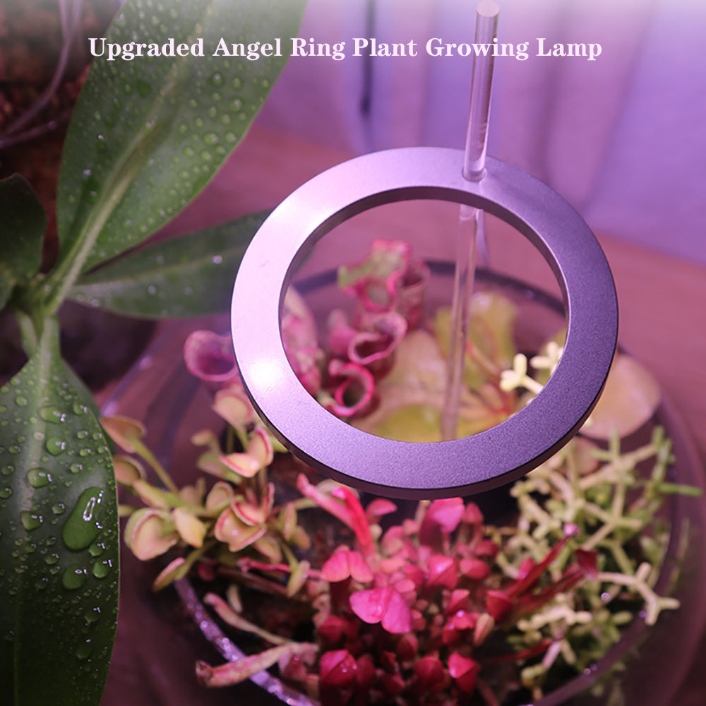 USB LED Grow Light Ring - Full Spectrum Plant Light for Indoor Seedlings