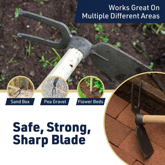 18 in Cultivator and 2-Prong Hoe Garden Tool