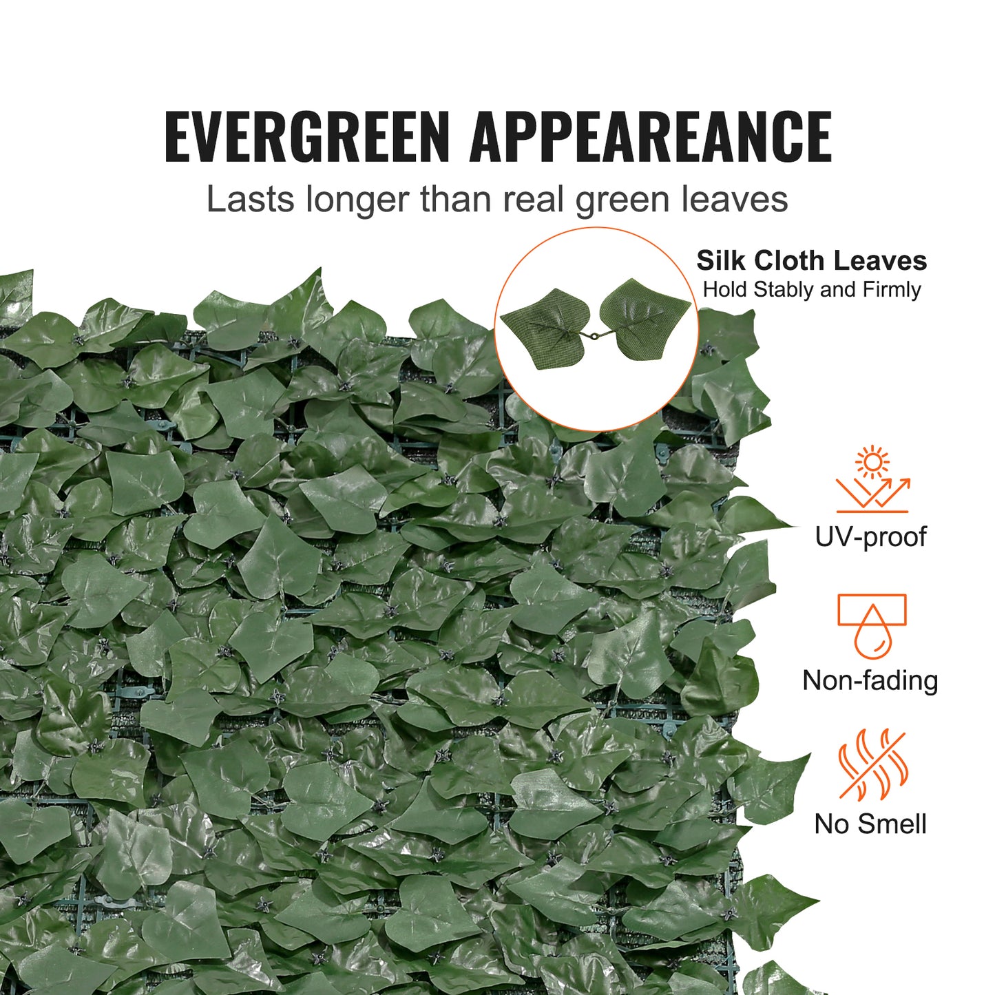 Artificial Ivy Privacy Fence Screen 96x72" Outdoor Greenery Panel