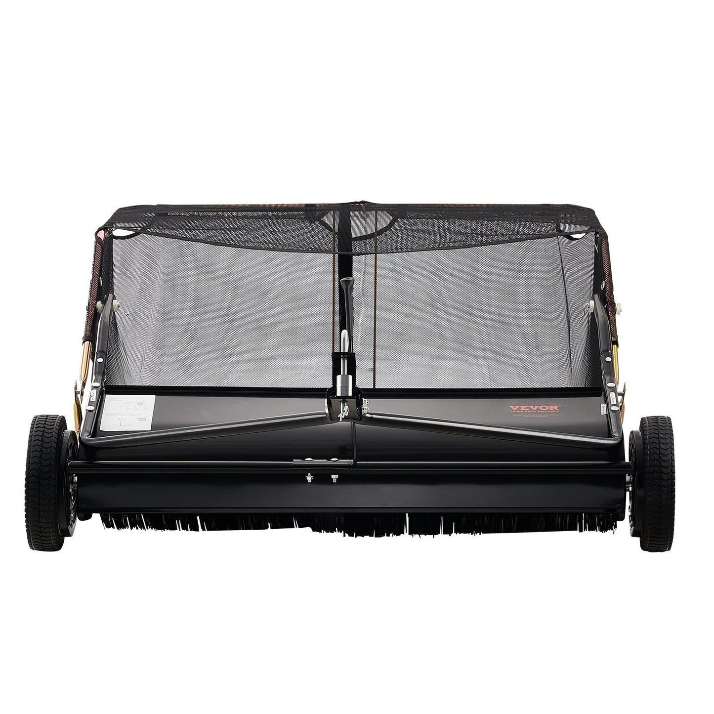 VEVOR 42" Tow-Behind Lawn Sweeper - 12 Cu.Ft Adjustable Leaf Collector