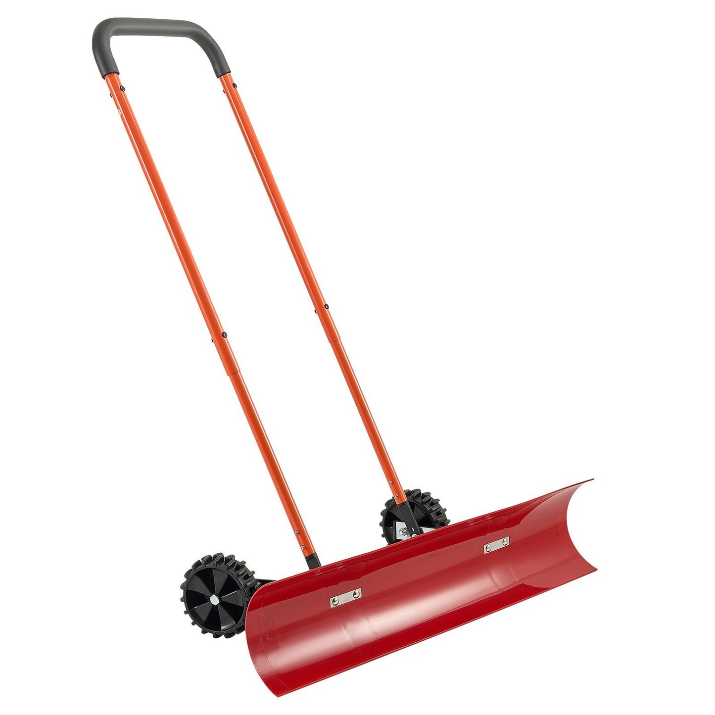 37.8" Wheeled Snow Pusher Shovel for Driveways, Sidewalks & Parking Lots