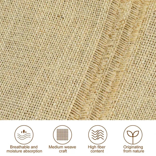 Biodegradable Jute Mulch Ground Cover for Weed Control and Erosion Prevention, 63 in x 30 ft