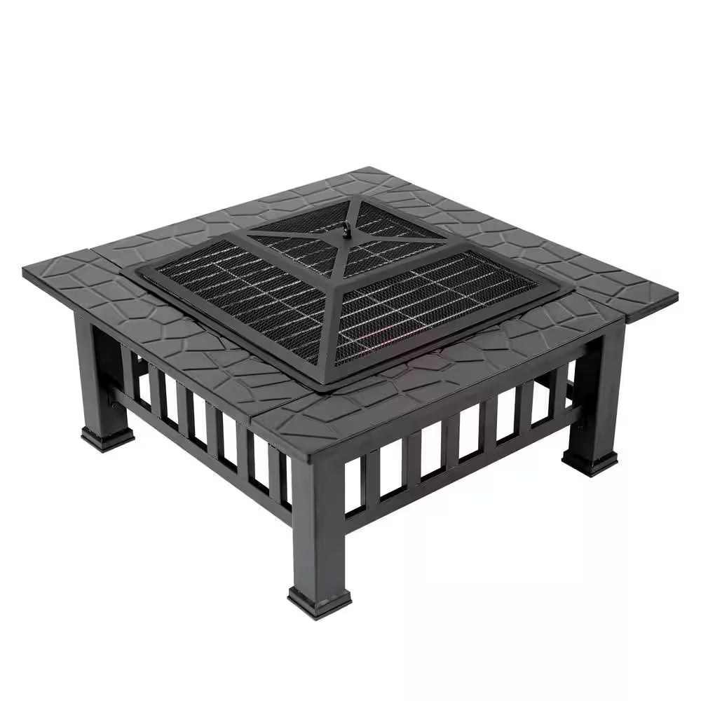 Durango 32 In. X 16.9 In. Square Steel Charcoal Fire Pit