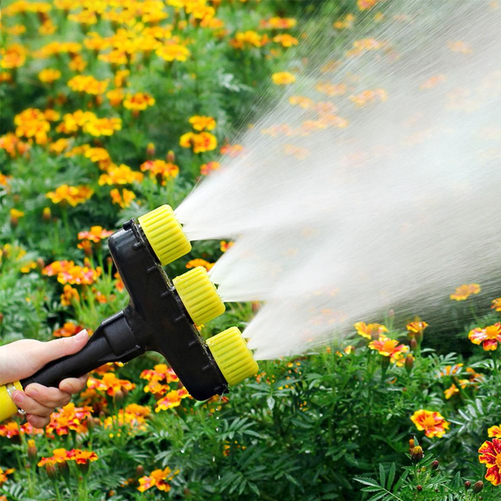 3 or 5-Outlet Adjustable Garden Sprinkler – High-Pressure Mist, Universal Hose Fit