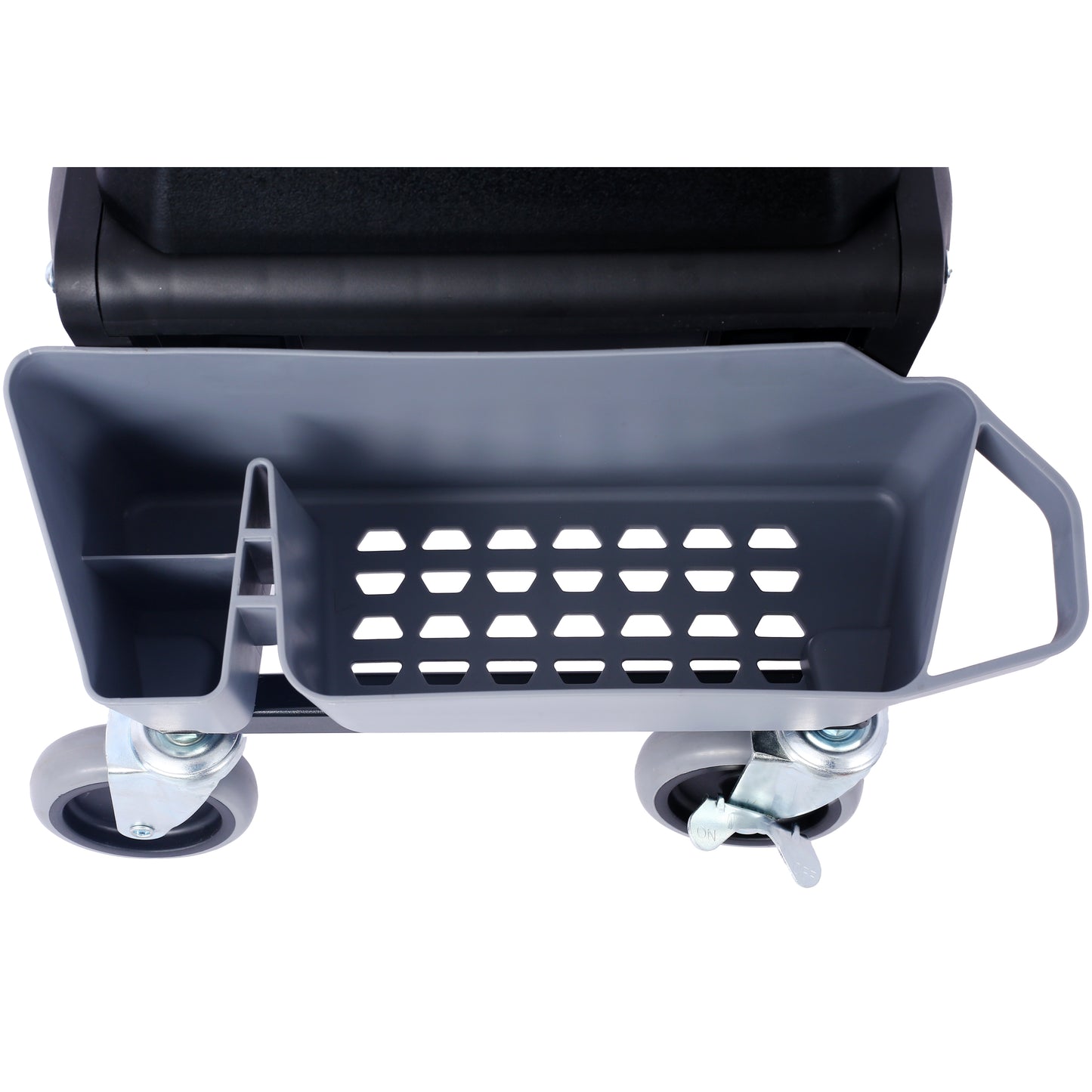 Heavy Duty Mechanic Stool with Wheels - 330 Lbs Rolling Garage Seat