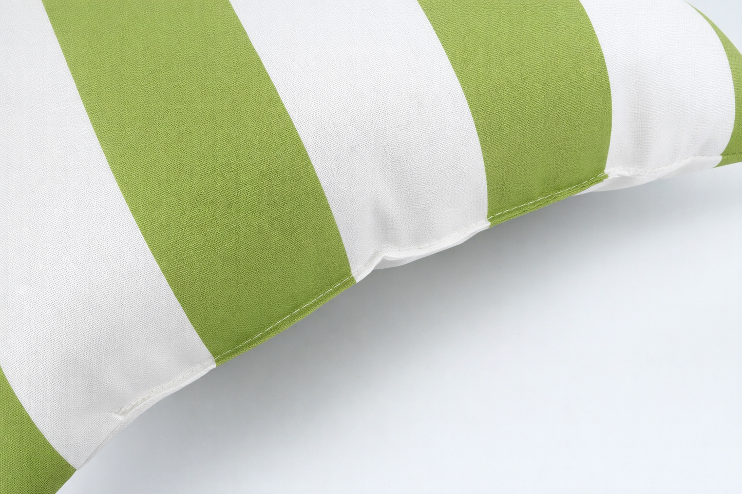 Waterproof Outdoor Throw Pillows 18x18 Stripe Set of 2 – Green or Yellow