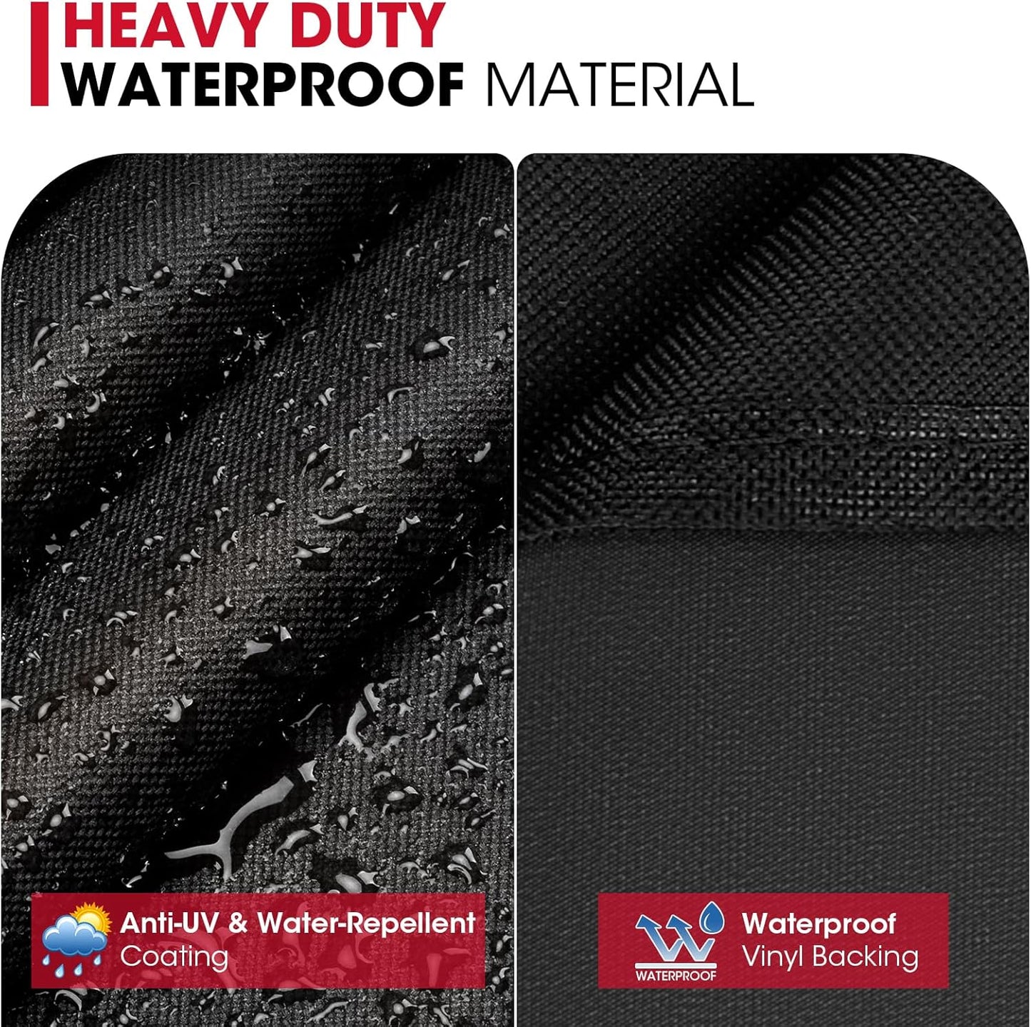 70 Inch Griddle Grill Cover for Blackstone 36 Inch Proseries, Heavy Duty Waterproof Large Flat Top Grill Cover with Sealed Seam, Compare to Blackstone 5005, 5482, Black