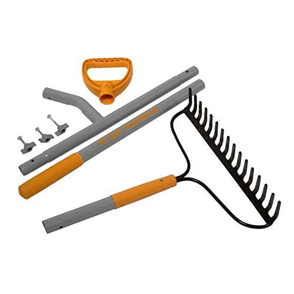 Ergie Systems 55-In Strain-Reducing Bow Rake, 16 Tines