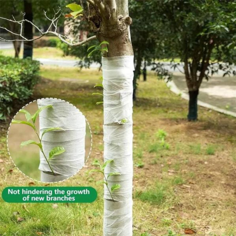 Tree Protector Wrap 333ft - Breathable White Trunk Guard for Winter