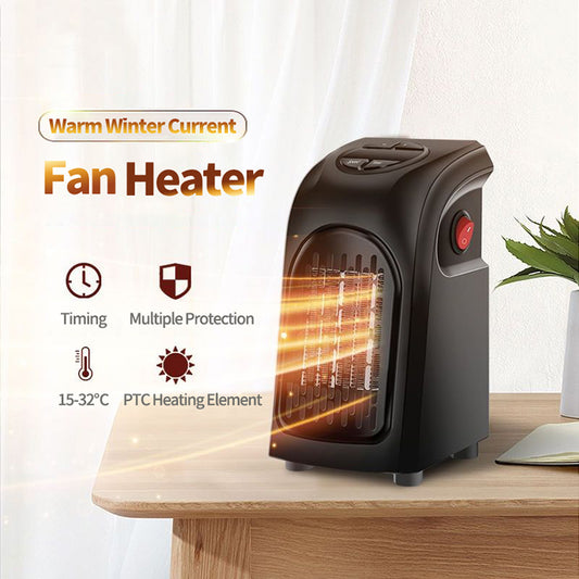 Portable Plug-In Space Heater with Timer & Adjustable Thermostat