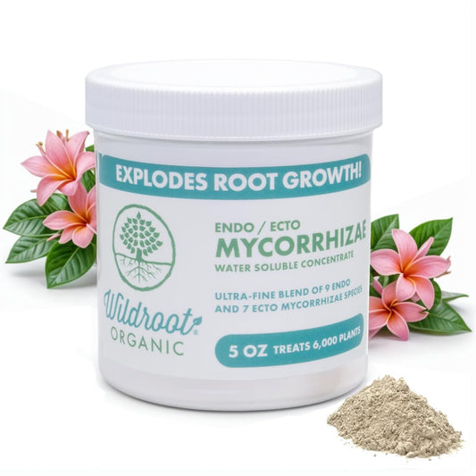 Organic 5 Oz Mycorrhizae 16 Species Inoculant Treats 6,000 4-Inch Plants. Explodes Root Growth, Saves Water. Allow Your Plants, Garden and Trees to Thrive!