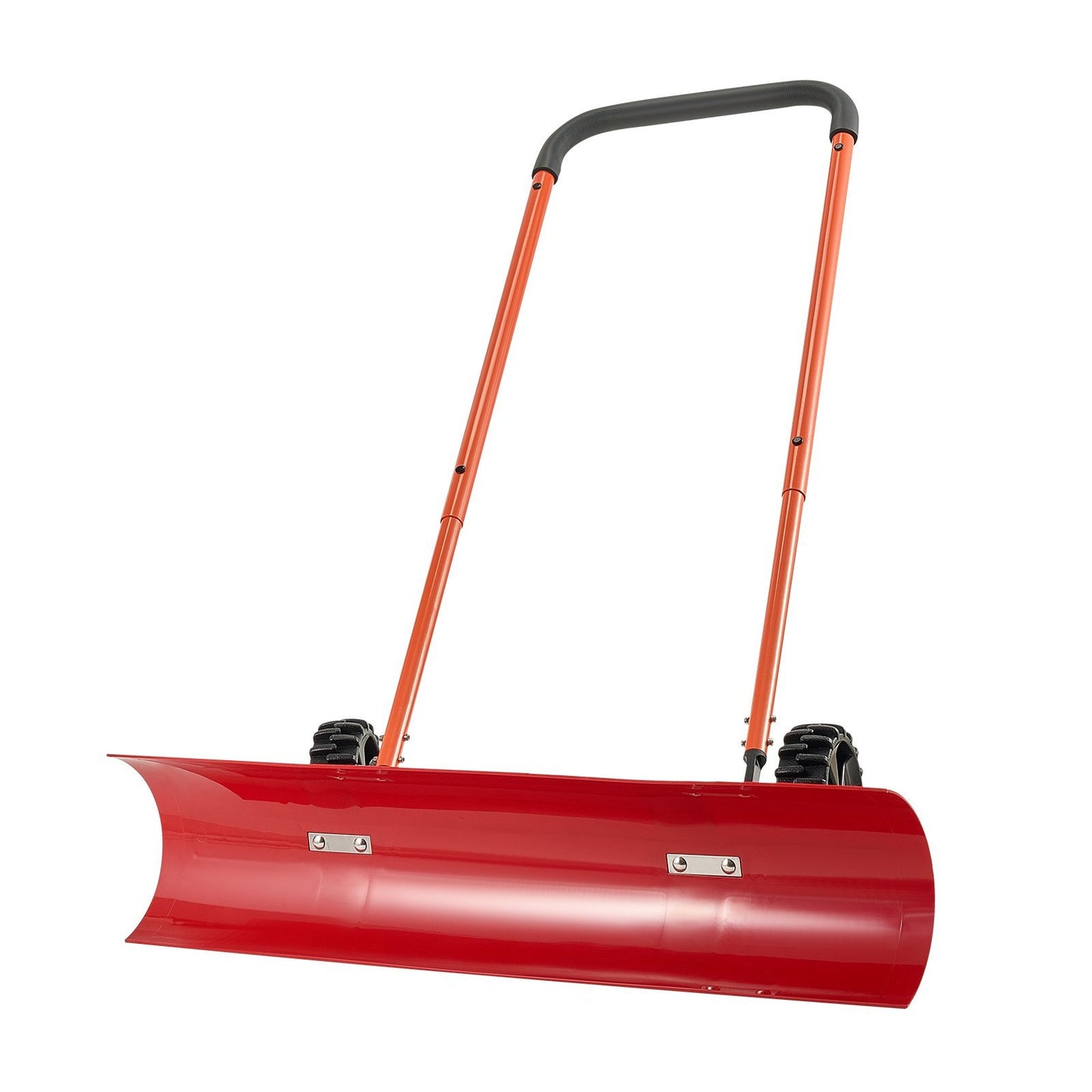 37.8" Wheeled Snow Pusher Shovel for Driveways, Sidewalks & Parking Lots