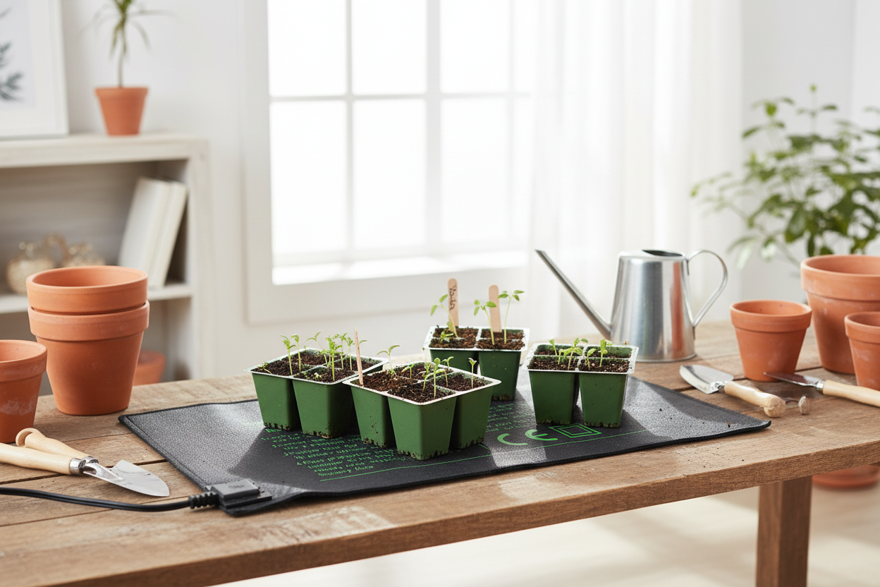 Seedling Heat Mat for Faster Germination - Waterproof Heating Pad