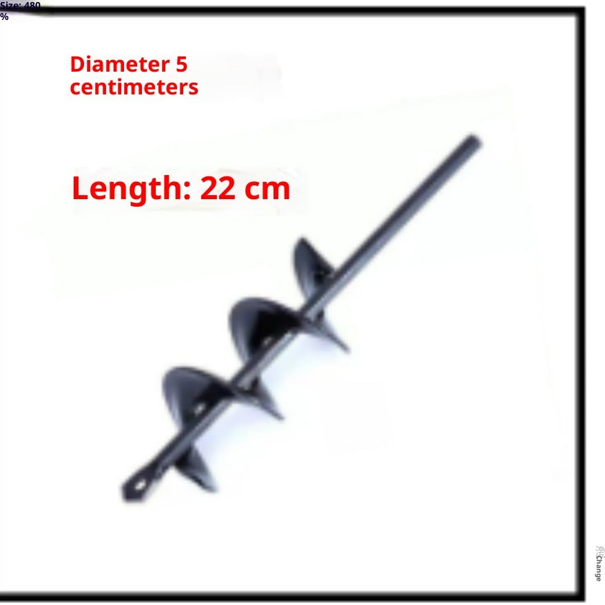 8-Piece Garden Auger Drill Bit Set for Planting Trees Bulbs and Posts