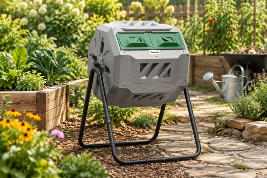 43-Gallon Dual-Chamber Tumbling Composter