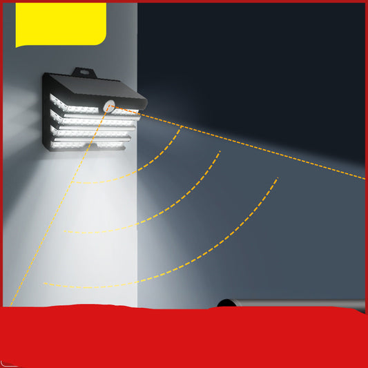 Solar Motion Sensor Light 2600LM - 180° Three-Panel Security Flood Light