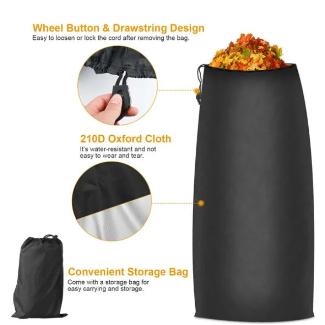 54 Cu Ft Lawn Tractor Leaf Bag with 112" Opening – Heavy-Duty Garden Waste Collector