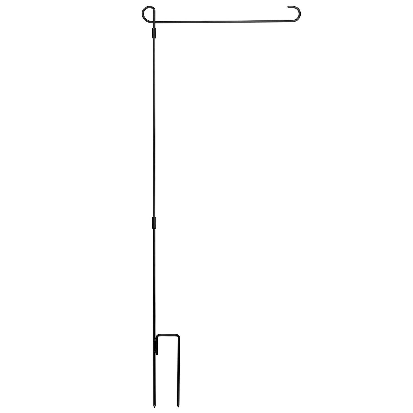 Garden Flag Stand 36" - Weather Resistant Iron Pole Holder for 12.5x18" Flags