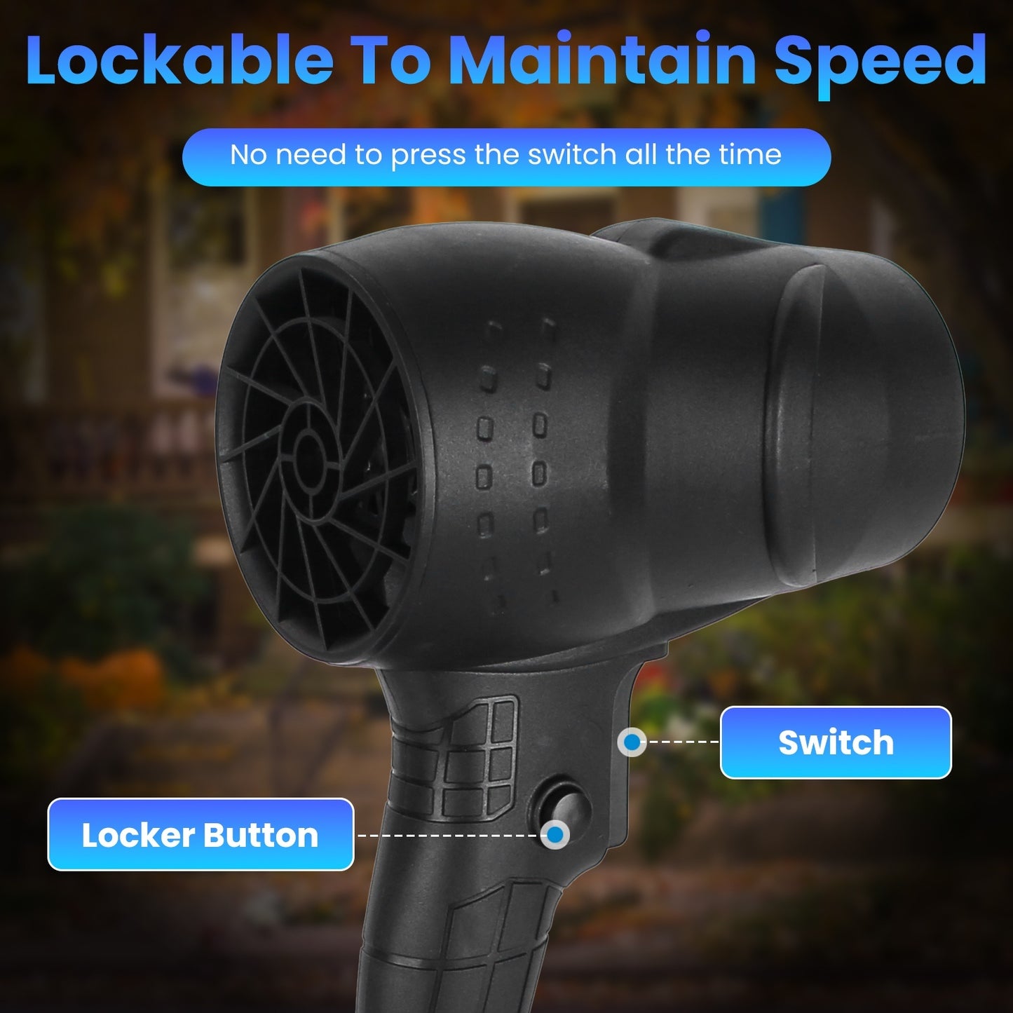 130000RPM Mini Cordless Leaf Blower with 2x 3Ah Batteries – Jet Blower