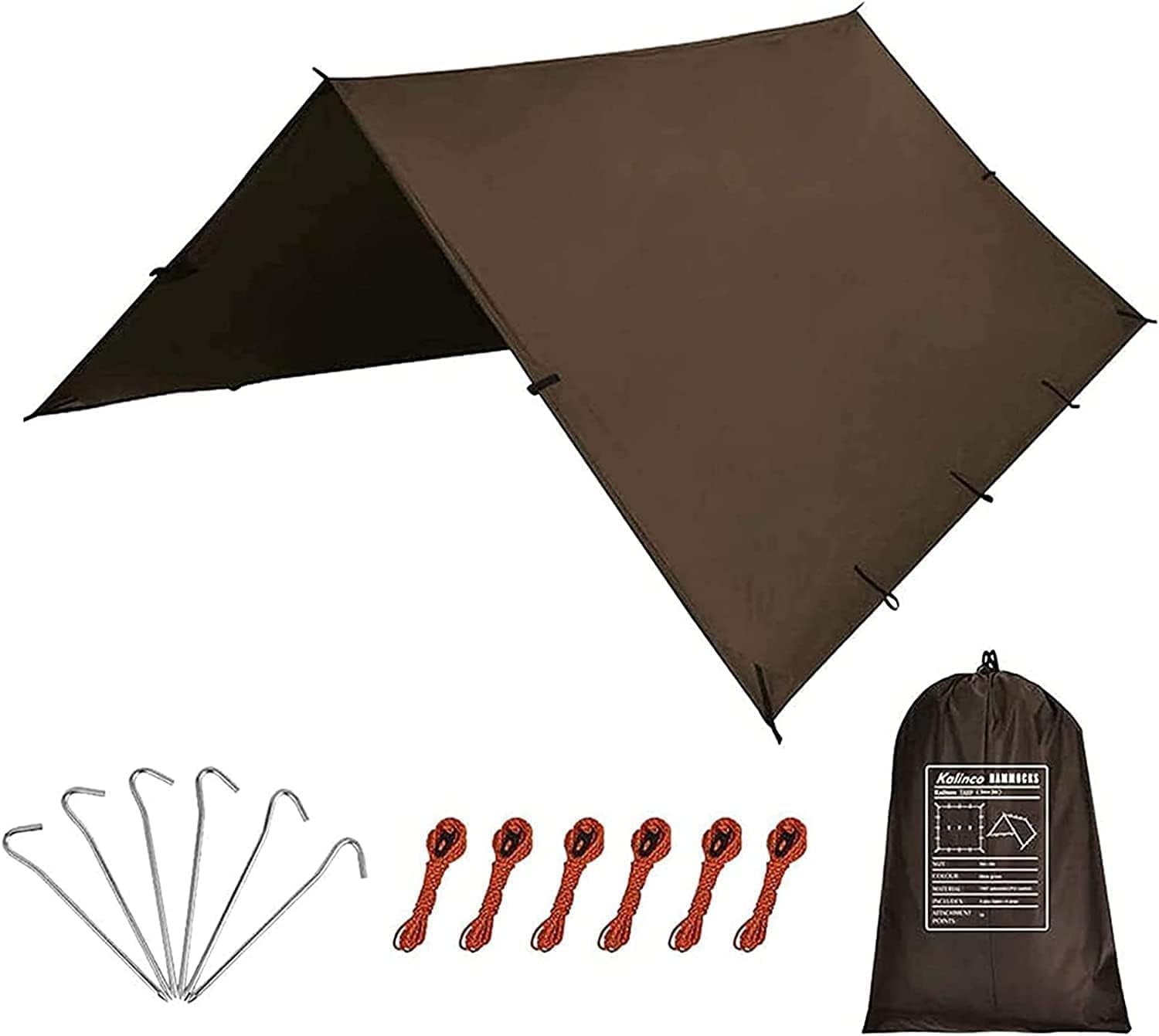 Tent Tarp, Picnic Mat Camping Tarp Tent Hammock Tarp, Pu Waterproof Camping Tarp Tent Rain Fly Picnic Mat Survival Shelter Sunshade