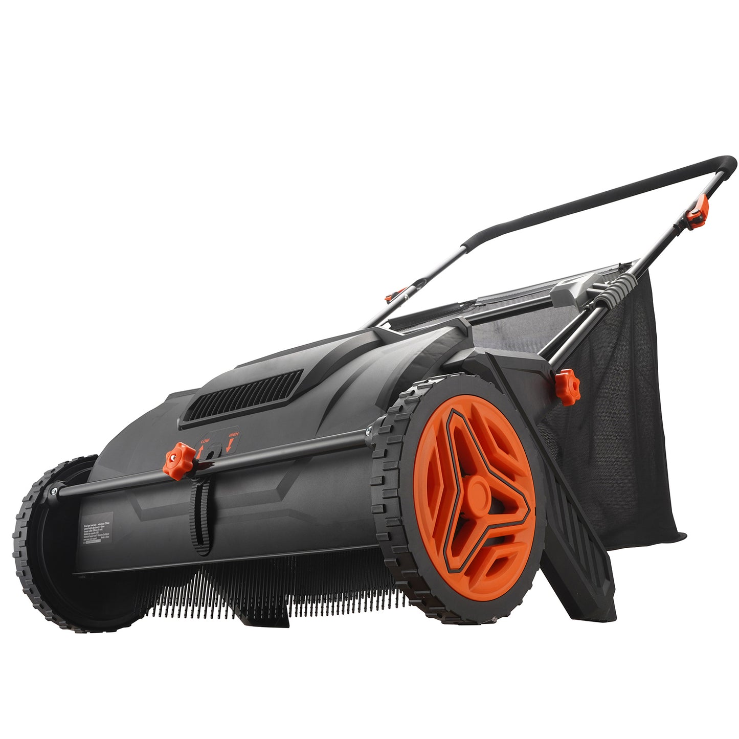 21" Push Lawn Sweeper with 3.5 Cu Ft Hopper for Leaves & Grass