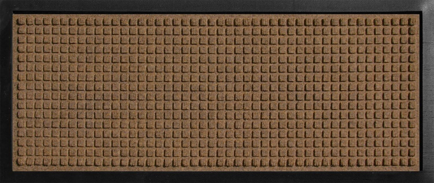Hudson Exchange (15"X34", Navy) Waterhog Classic Boot Tray Floor Mat with Rubber Border