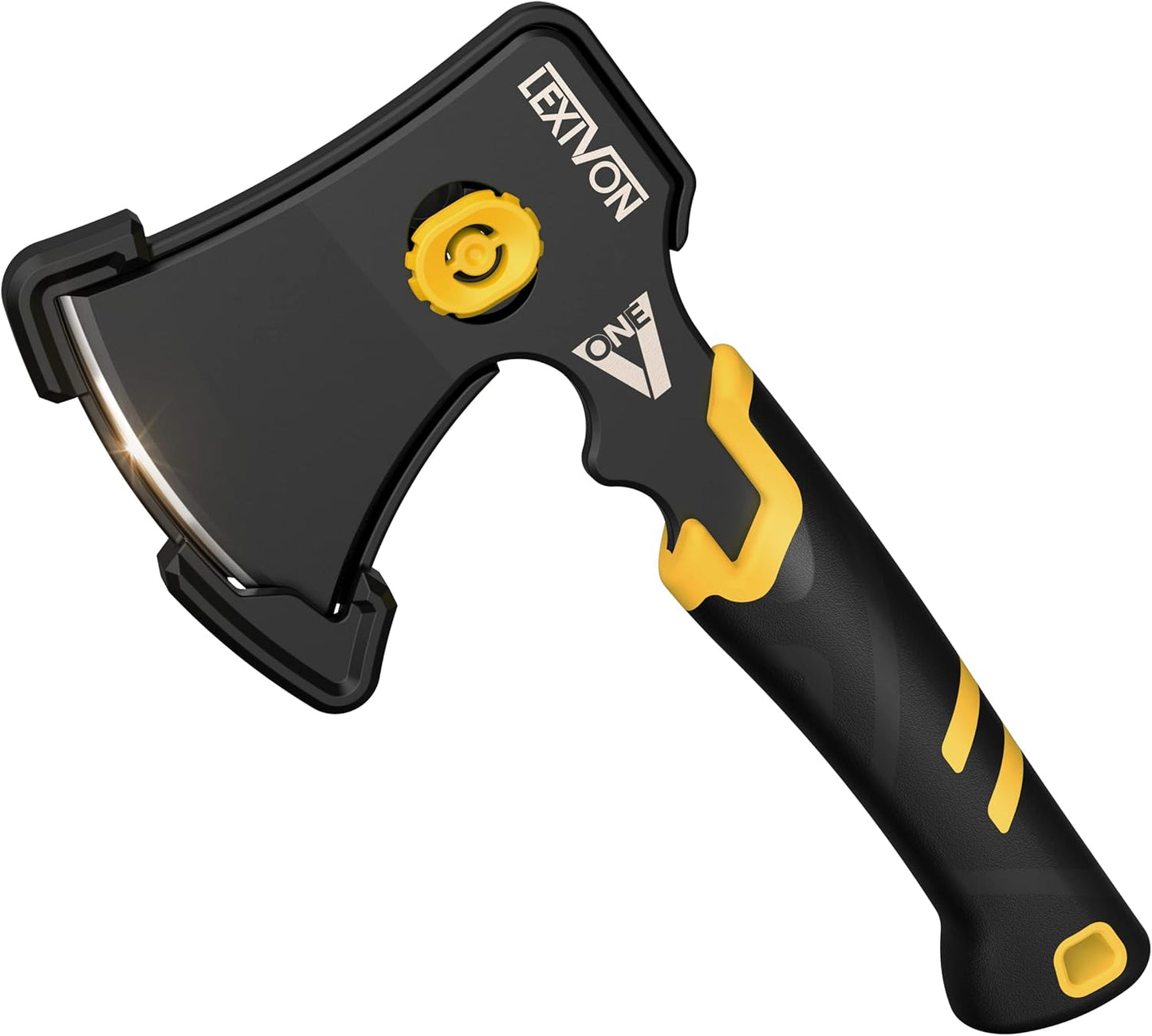 V9 Camping Hatchet, 9-Inch Axe | Ergonomic Grip, Lightweight Fiber-Glass Composite Handle | Protective Carrying Sheath Included (LX-V9)