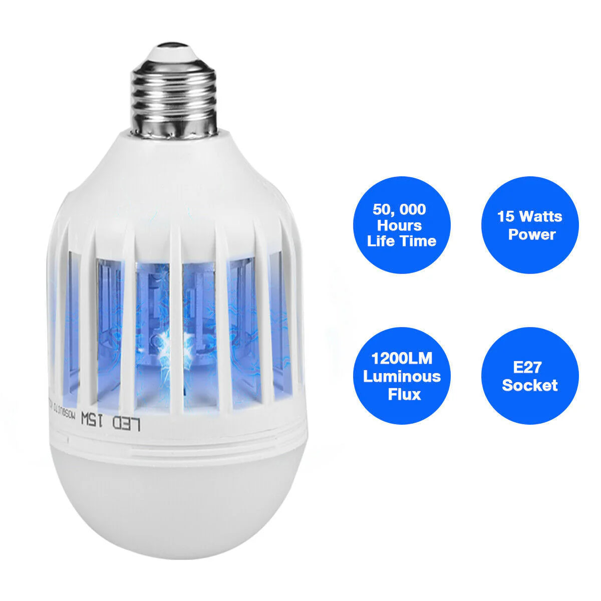 Fly Trap Killer Bug Zapper Light Mosquito Lamp