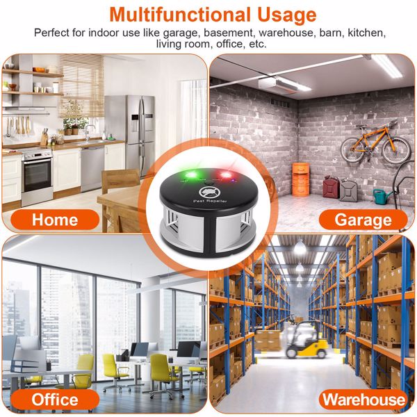 360° Ultrasonic Pest Repeller - Electronic Plug-In Rodent Control