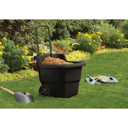 (3 Pack)  15-Gal Lawn & Garden Cart, Durable Resin Material, Assembled L: 20.75", W: 22.5", H: 35.75"