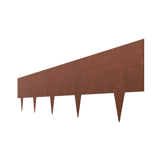 Weathering Steel Landscape Edging - 6 Pack 40" x 8" Rust Finish