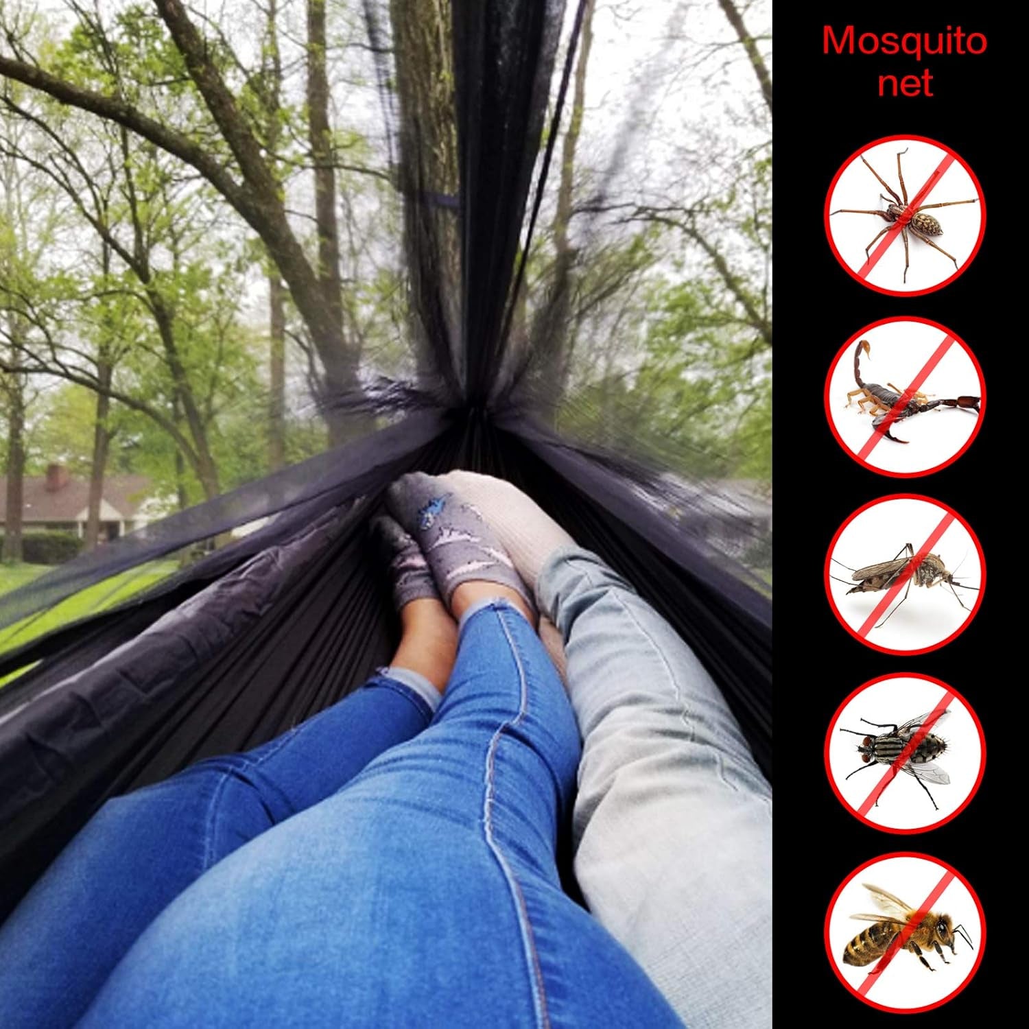 Camping Hammock Tents (Black Camping Hammock)