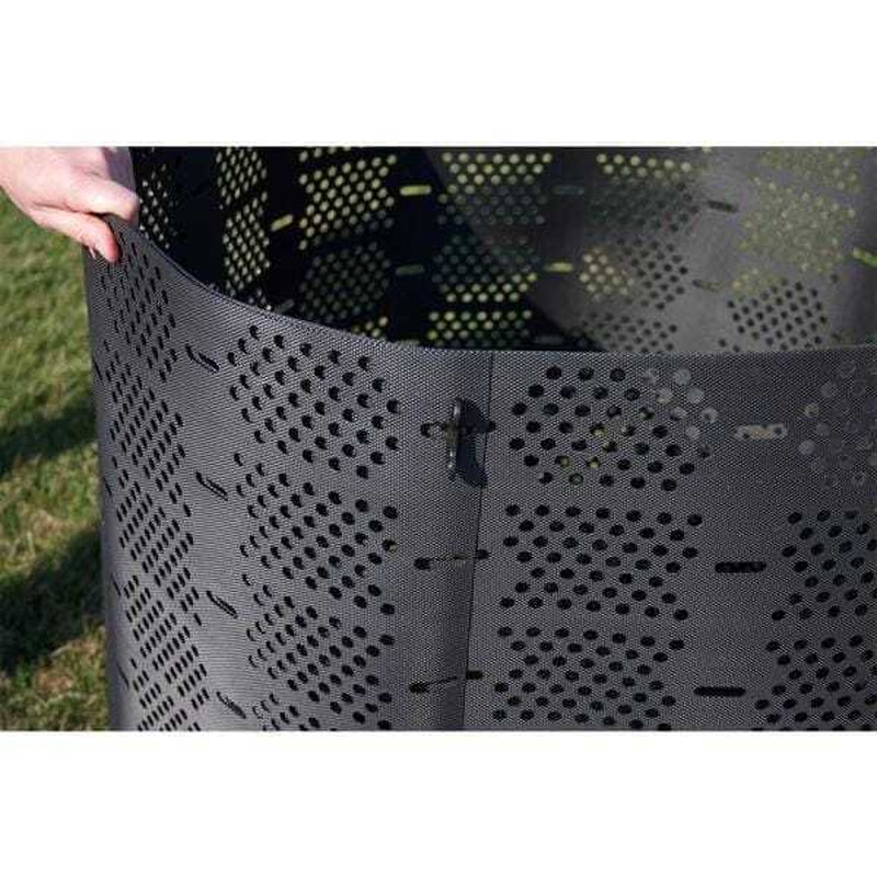 Black Compost Bin Adjustable Expandable Easy Compost Ventilation Holes 246 Gal.