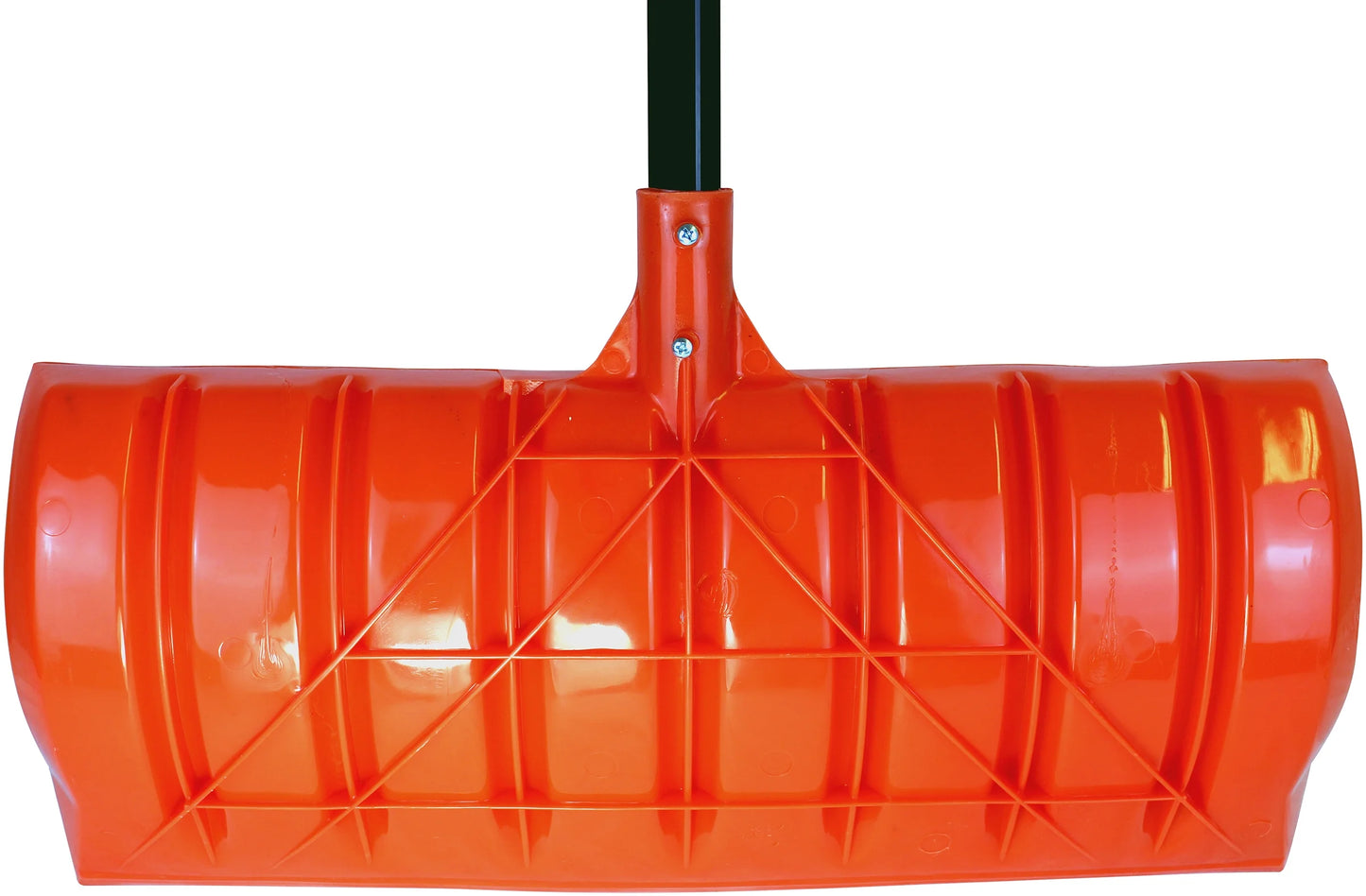 Bigfoot 21" Heavy-Duty Roller Snow Shovel with Metal Handle & Large D-Grip for Effortless Snow Removal