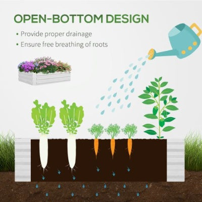 Galvanized Raised Garden Bed with Greenhouse Cover - 50" x 37.5" x 36.25" - Green
 50 X 37.5 X 36.25, Green