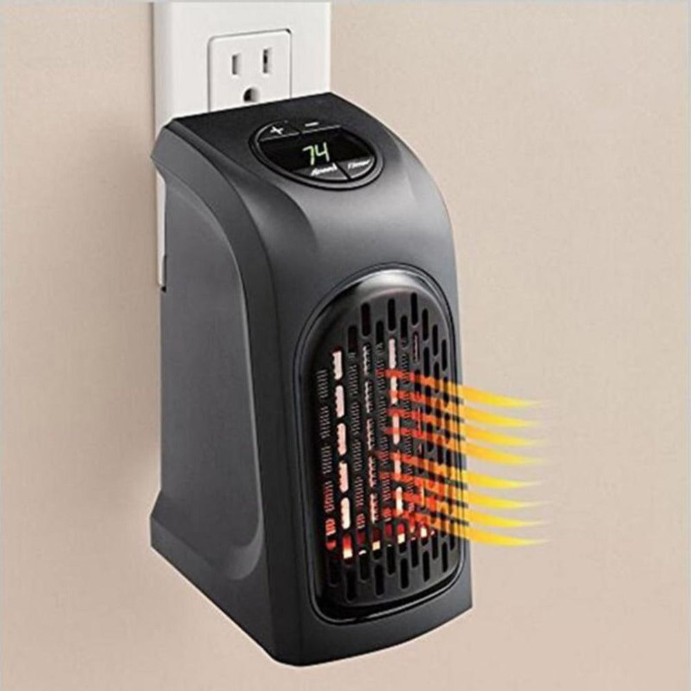 Portable Plug-In Space Heater with Timer & Adjustable Thermostat