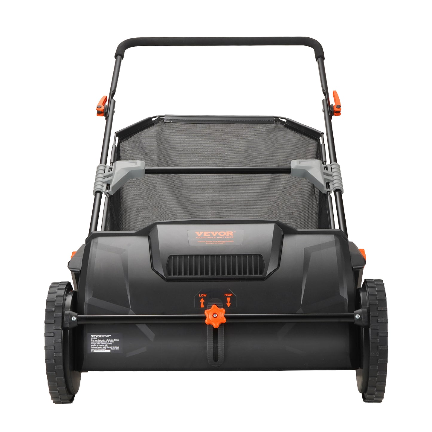 21" Push Lawn Sweeper with 3.5 Cu Ft Hopper for Leaves & Grass