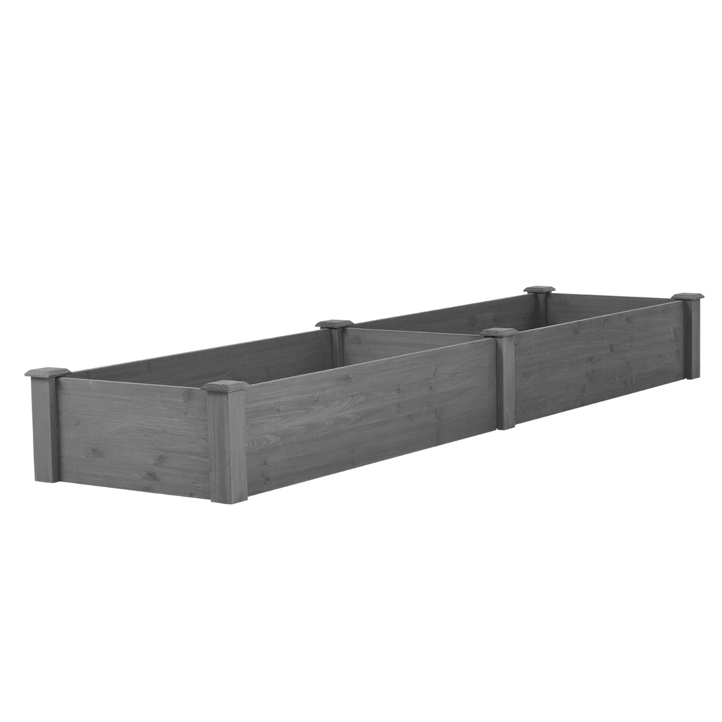 Raised Garden Bed 96x28x10" Large Planter Box for Vegetables & Herbs